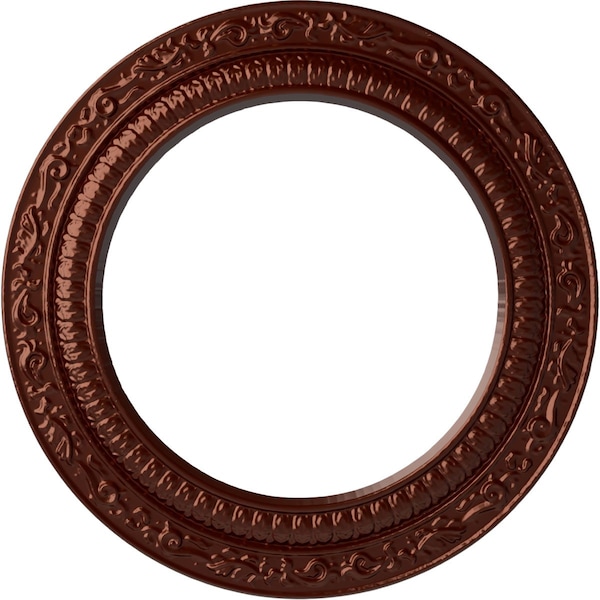 Ekena Millwork Andrea Ceiling Medallion (Fits Canopies up to 8"), Hand-Painted Antique Copper, 12"OD x 8"ID x 1/2"P CM12ADACS - main